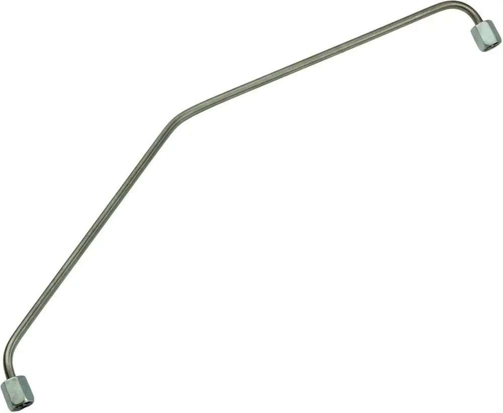 Ölrohr von Bosch, gebogen mit zwei Anschlüssen an den Enden. Metallische Oberfläche, geeignet für Motoranwendungen.